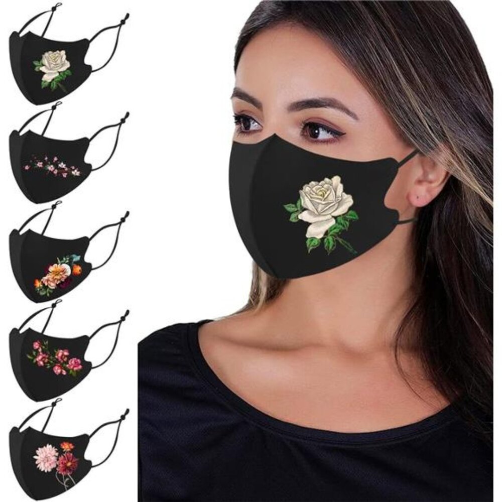 Washable Face Masks, Reusable, Ice Silk Cotton Cloth Masks